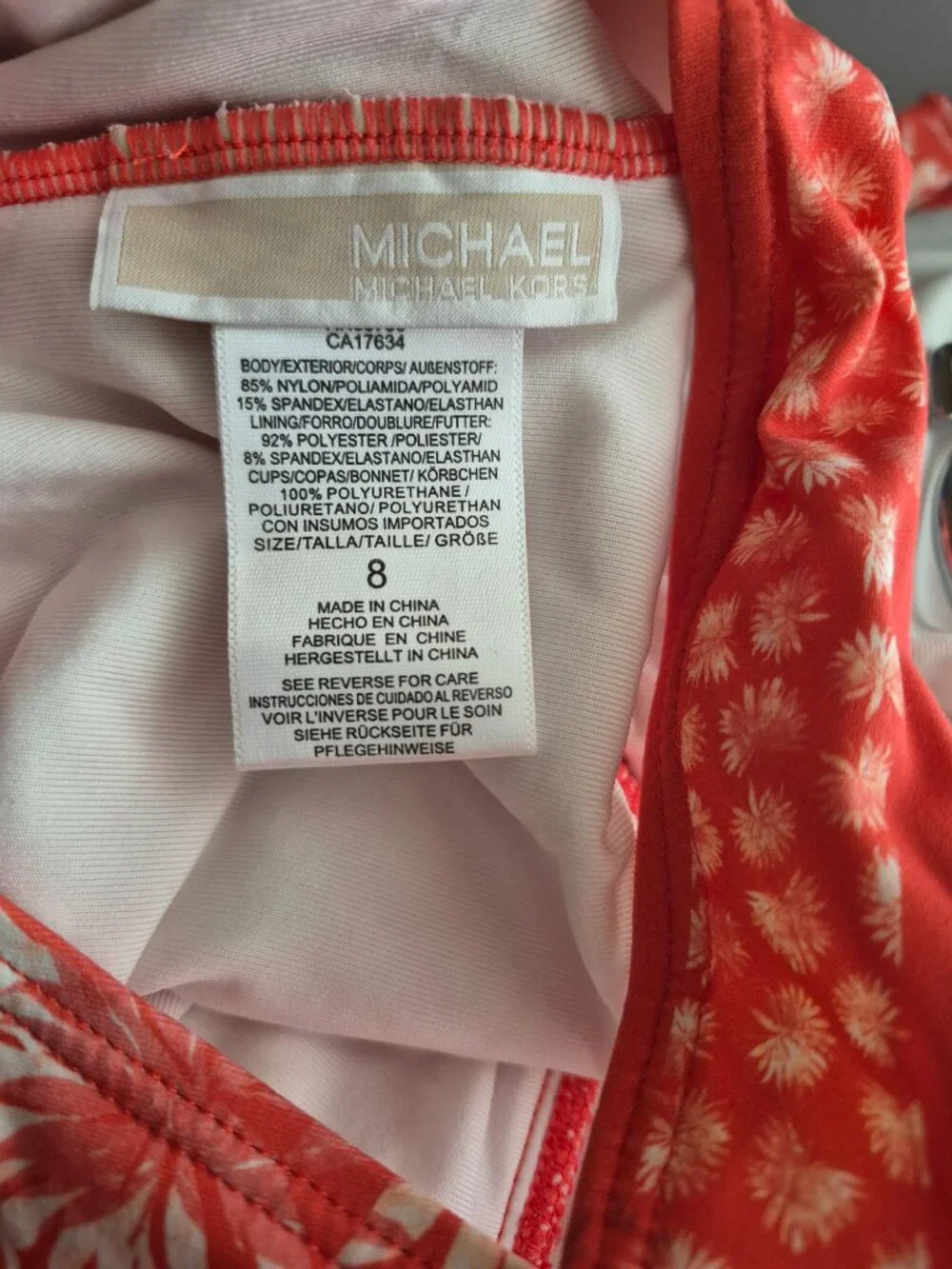 Michael Kors One-Piece Swimsuit – Size 8 – Like New